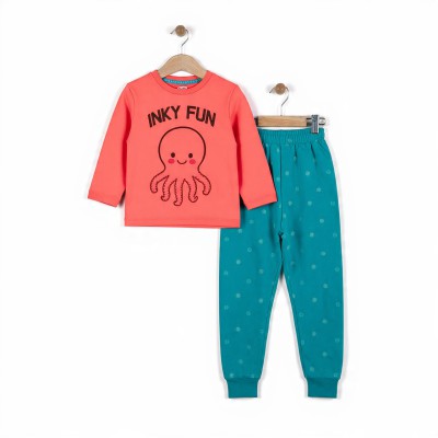 Inky Fun Unisex Full Sleeve Cotton Co-ord Set – T-Shirt & Pajama