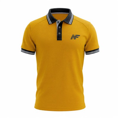 Mustard Yellow Sport Men's Premium Polo T-Shirt