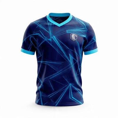 Arctic Falcon Navy Blue Geometric Football Jersey