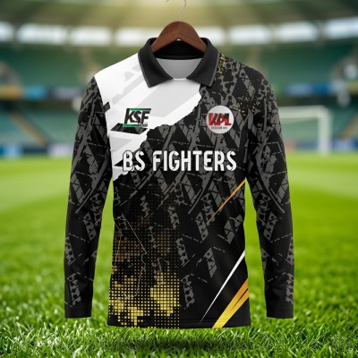 BS Fighters Black Combat Jersey – KPL Official Long Sleeve Dark Edition