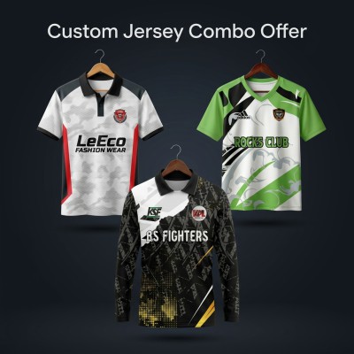 Premium 3-Piece Custom Jersey Combo Pack – LeEco, Rocks Club & BS Fighters Edition