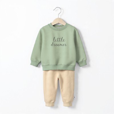 Girls Little Dreamer Full Sleeve Set Sage Beige