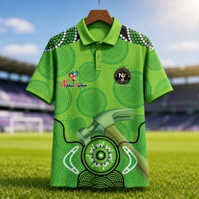 Nikhut Fashion Cricket Jersey – Full Sleeve Green Aboriginal Edition