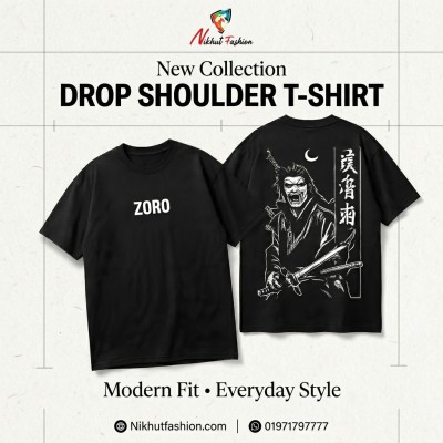 Drop Shoulder T-Shirt (Zoro Edition)