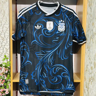 Argentina Away Player Edition Football Jersey 2026 | FIFA World Cup 2022 Champion Badge | আর্জেন্টিনা অ্যাওয়ে প্লেয়ার এডিশন ফুটবল জার্সি ২০২৬